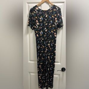 Wild Fable Black Floral Jumpsuit